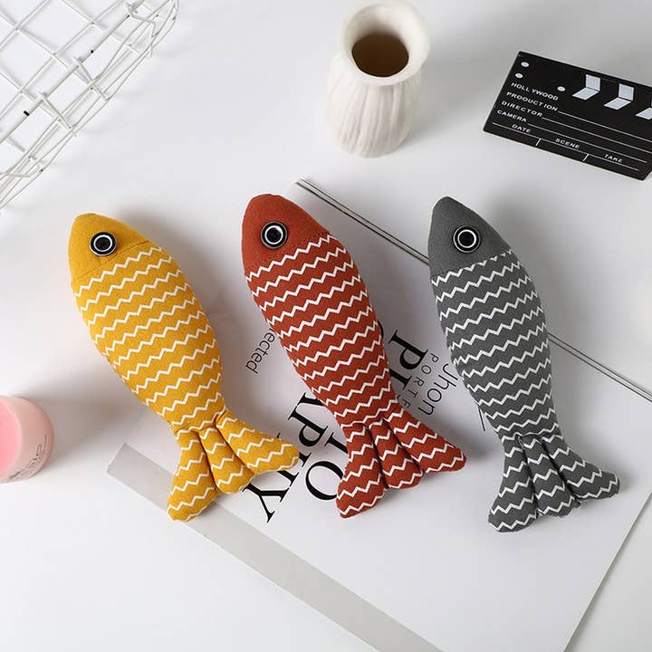 Toby Supply - Wholesale Pet Toy - Cat - Linen Catnip Fish Toy – Durable & Chew-Resistant_CWMM5399