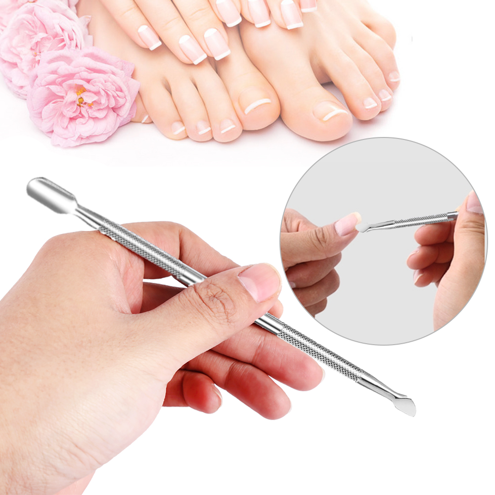 My Wholesale Warehouse - Wholesale Cuticle Cutter - 2 in 1 Double Ended Cuticle Pusher and Scraper0