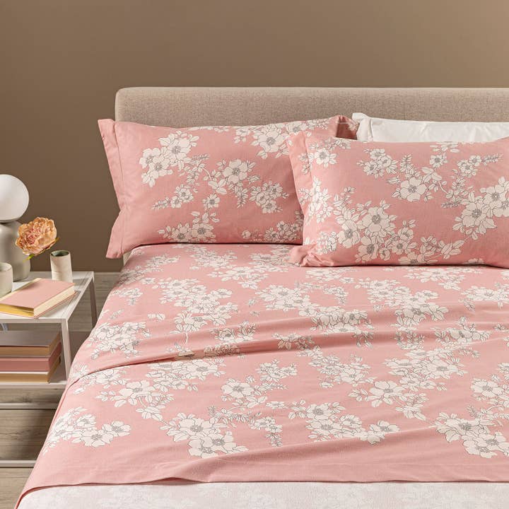 Ensemble de draps en flanelle Serenity flanelle Caleffi Géométrique pour la vente par caleffi spa