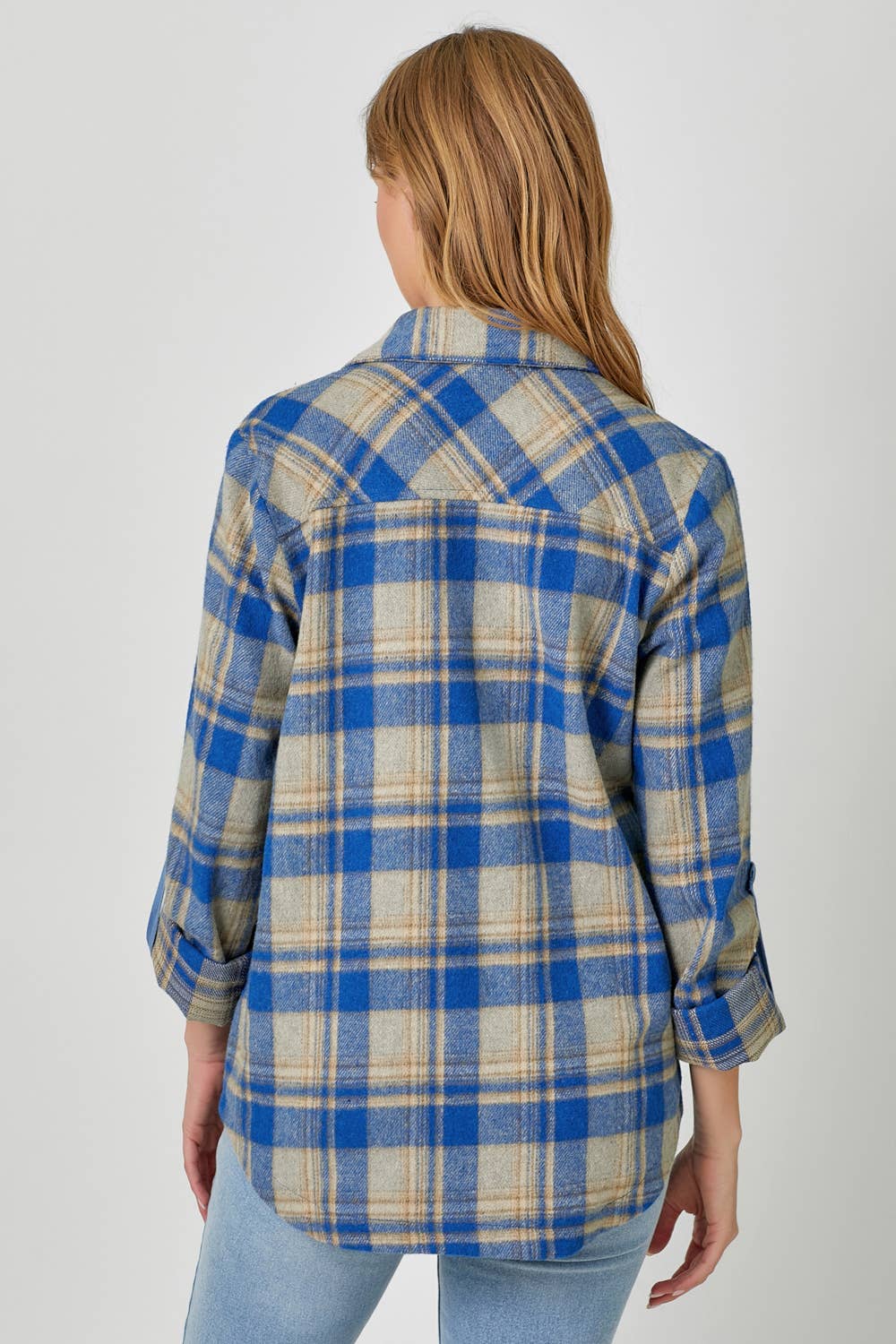 Mystree - Wholesale Shirt Jacket/Shacket - Women's - 60406 Plaid Shacket 3