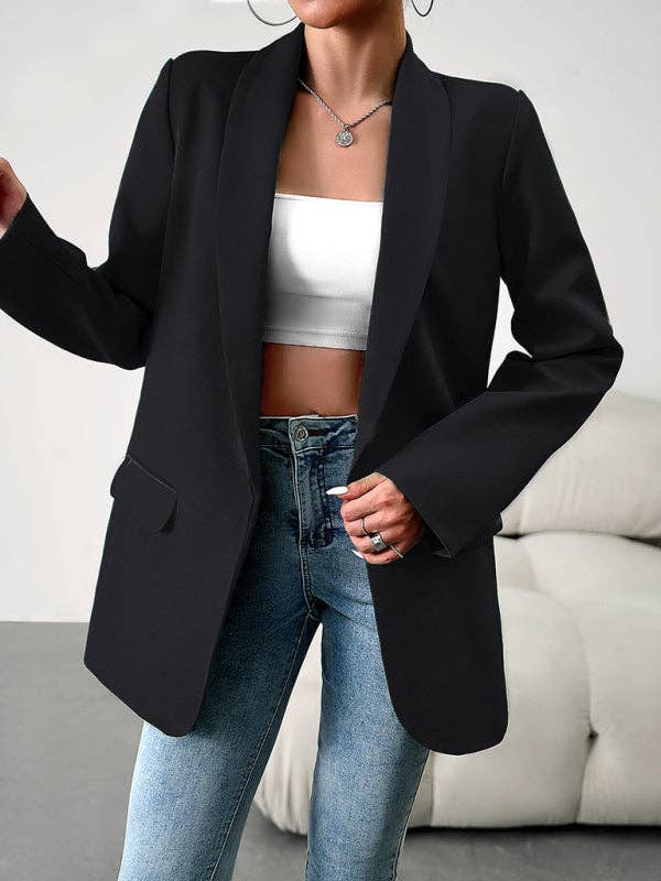 VividLux - Wholesale Blazer – Women's - Temperament commuter lapel ladies blazer suit13