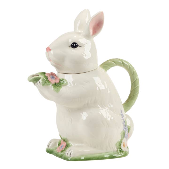 Certified International – wholesale Tea pot – Easter Morning 3-D Bunny Teapot2
