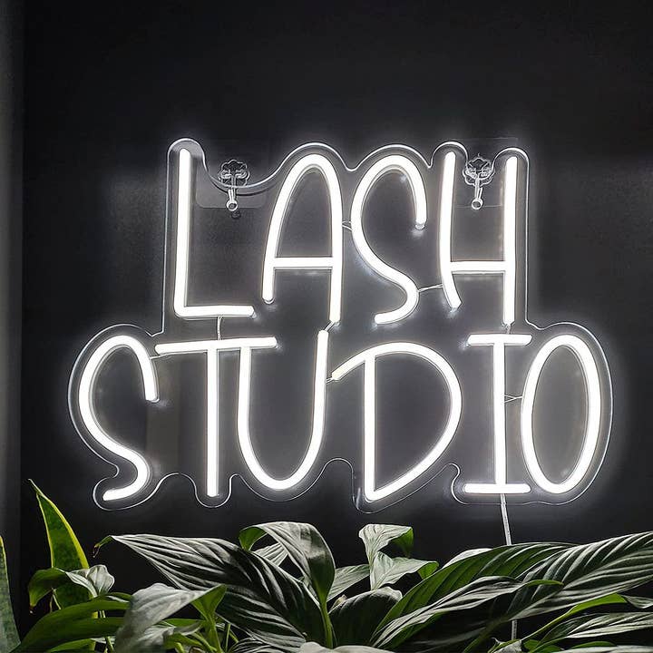 Letrero de neón Lash Studio para venta al por mayor de Aoos Custom