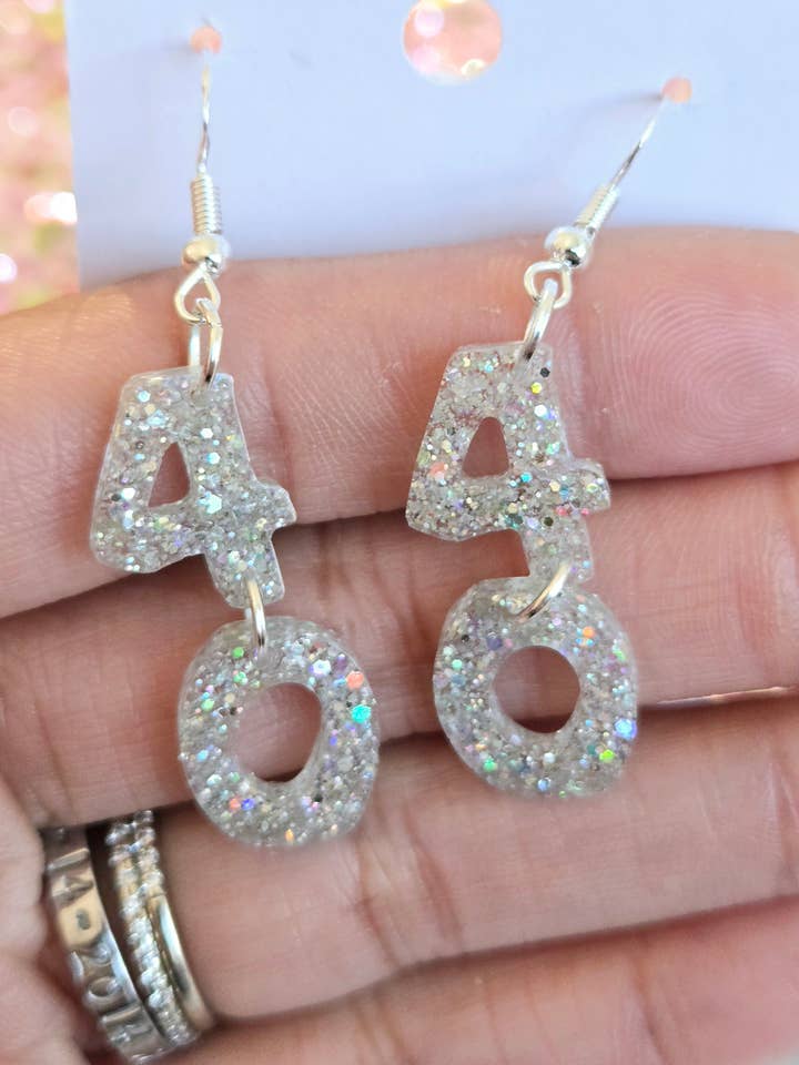 Birthday Number Earrings for wholesale by Dina Loves Wire