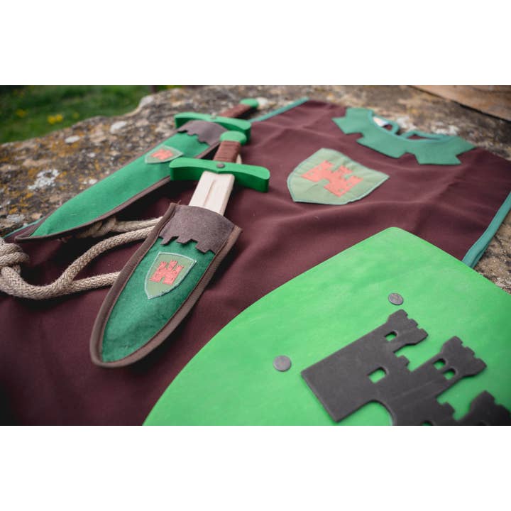 KALID MEDIEVAL - Venta al por mayor Disfraz - Niños - TABARDO KAMELOT MARRÓN - ST816, ST817, ST818