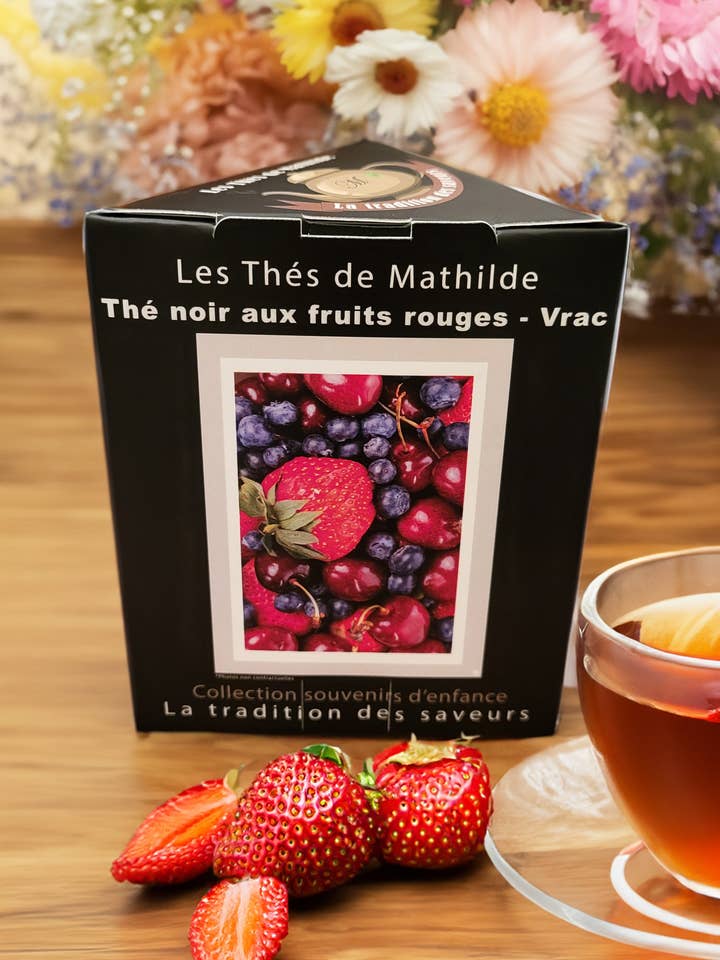 SINFONIA DEI BOSCHI - Tè nero ai frutti rossi per la vendita all'ingrosso da parte di Les Thés de Mathilde