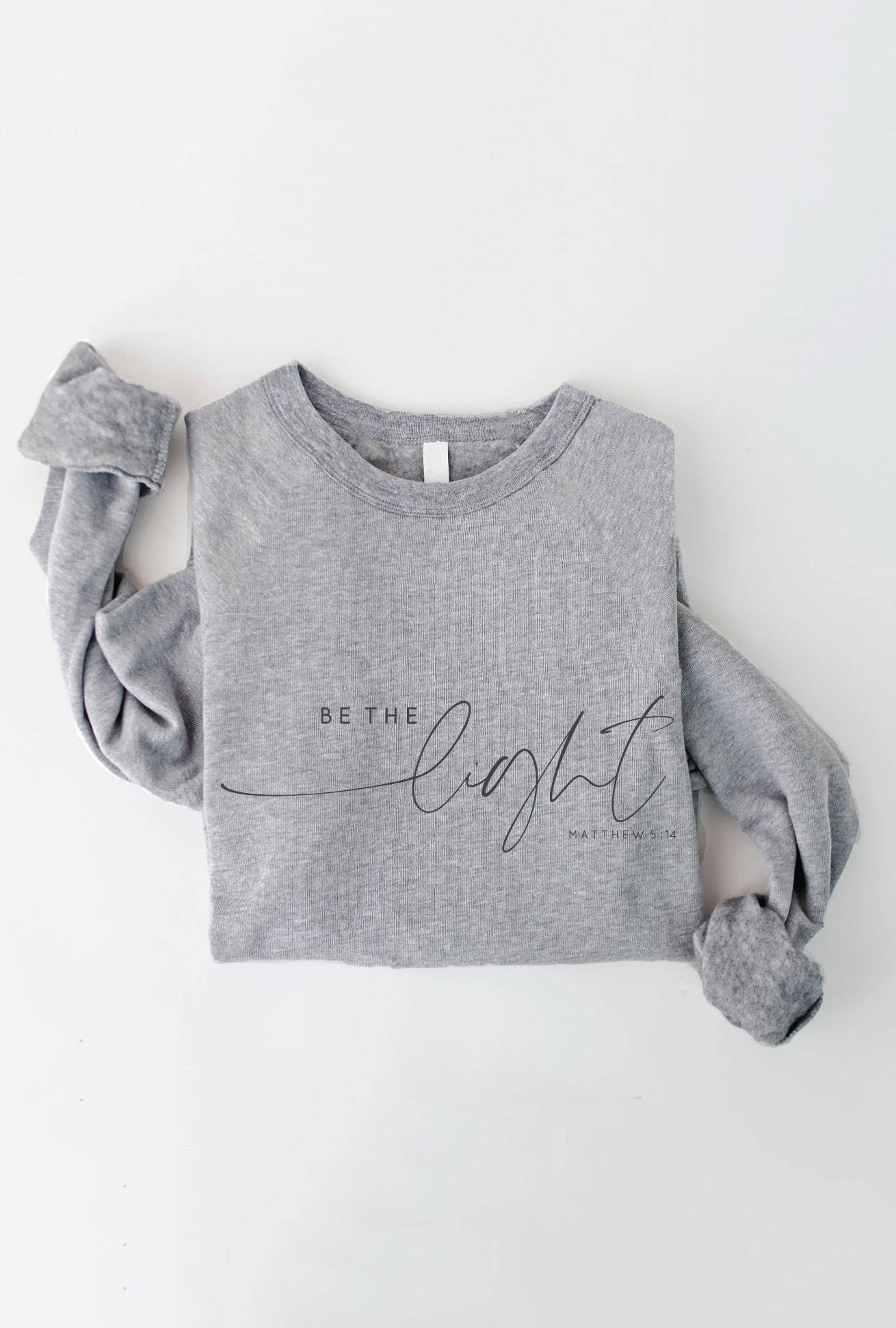 OAT COLLECTIVE - Wholesale Graphic Sweatshirt - Women's - BE THE LIGHT MATTHEW 5:14 Graphic Sweatshirt3