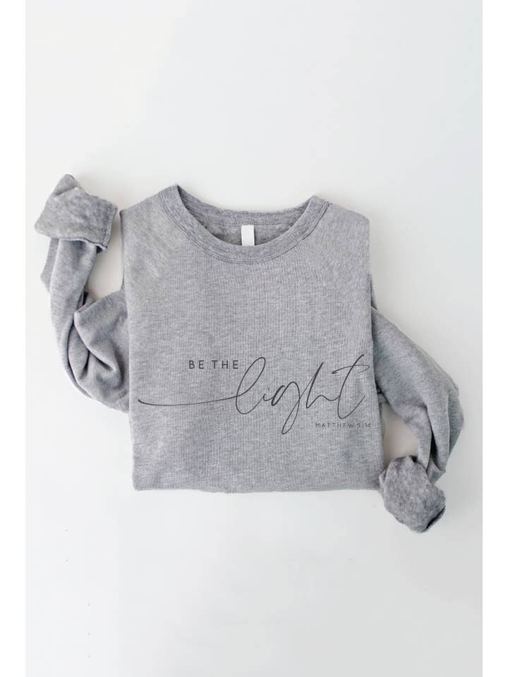 OAT COLLECTIVE - Wholesale Graphic Sweatshirt - Women's - BE THE LIGHT MATTHEW 5:14 Graphic Sweatshirt3