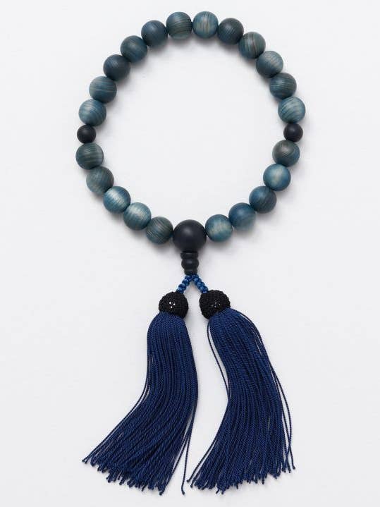 NENJU - Rosary AI-ASAGI TSUDUKI with Pouch for wholesale by Ametsuchi by Amina Collection