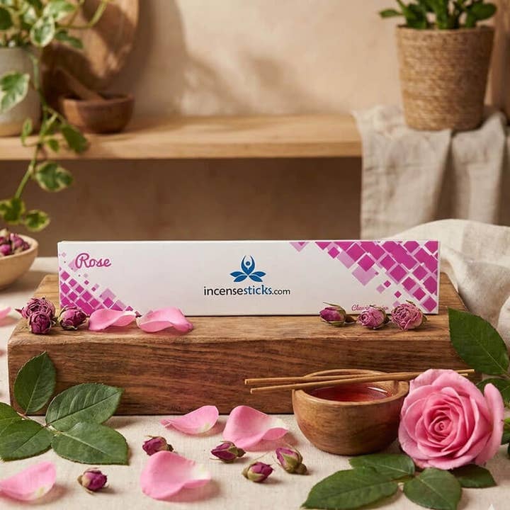 Rose Incense 10" inch 12 Sticks for wholesale by Incense Sticks