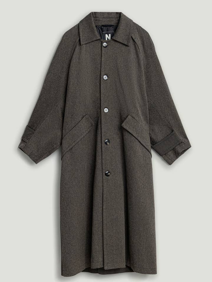 Single-Breasted Trench Coat for wholesale by NOCTURNE