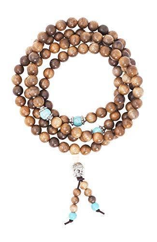 Mandala Crafts - Wholesale Prayer Beads Necklace - Mandala Crafts Natural Wood 108 Mala Prayer Beads Necklace, Bracelet from for Meditation, Yoga23
