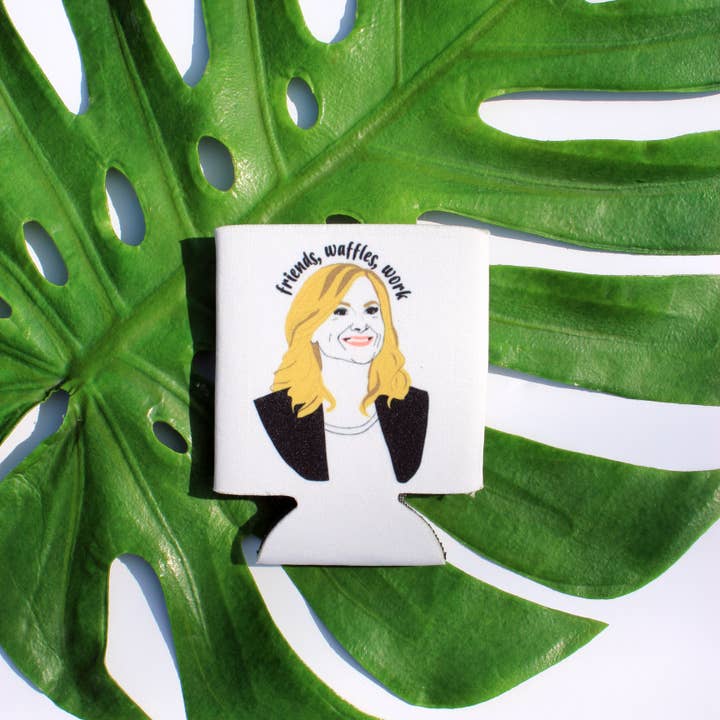 Leslie Knope Can Cooler for wholesale by Guy Piper Handmade