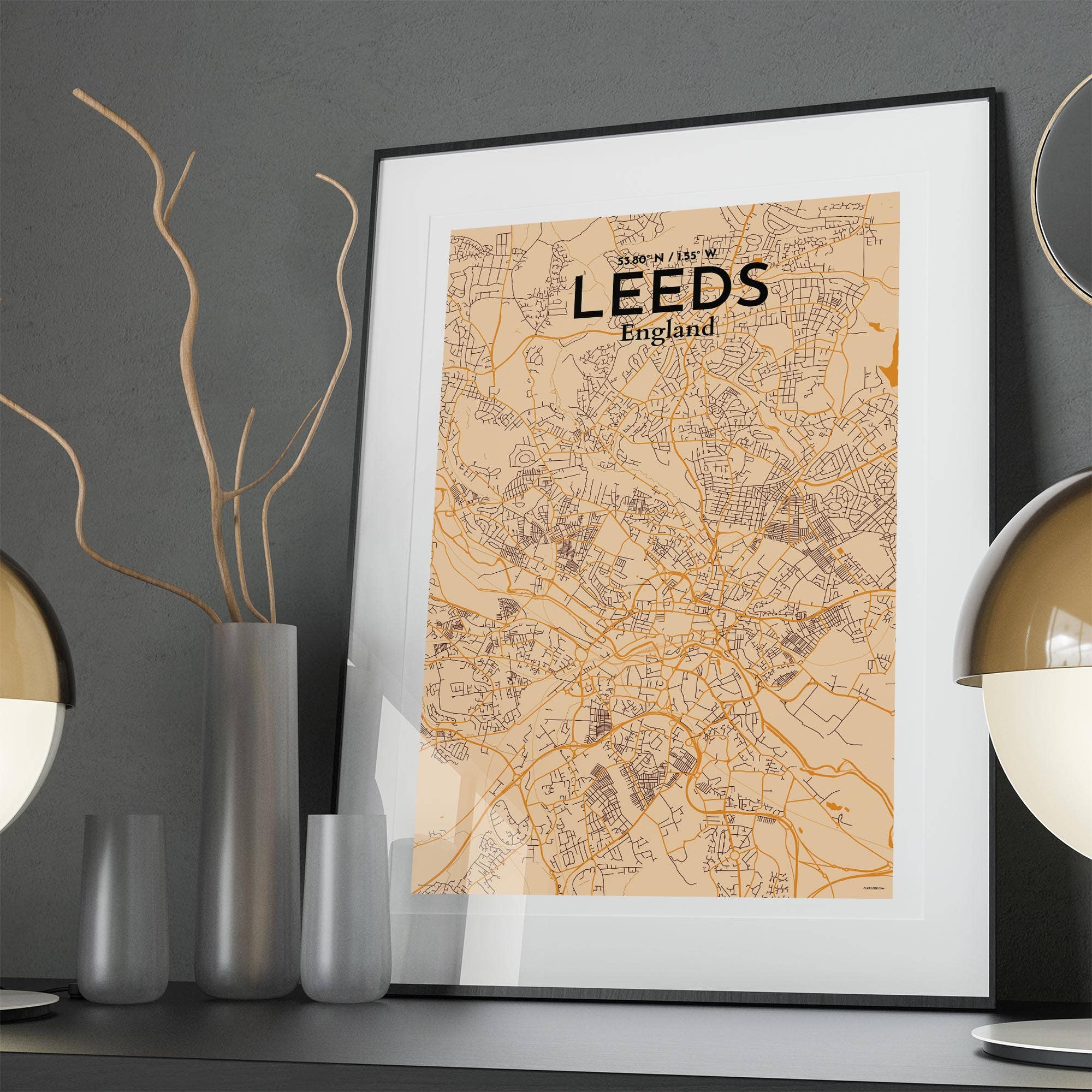 OurPoster.com – wholesale Poster – Leeds karta affisch74
