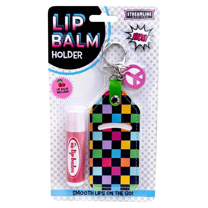 Streamline - Wholesale Lip Balm Case/Holder - Lip Balm Keychain Holders w/ Lip Balm - Asst 6 Styles6