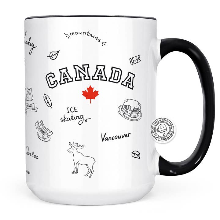 Canada Mug - Proud Canadian, Canada Day Mug, Souvenir Mug for wholesale by coco+bie designs