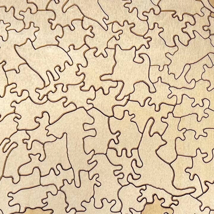 In A Flash Laser – wholesale Puzzle – Adult – Jigsaw Custom Cat Shapes Wood Photo Puzzle2