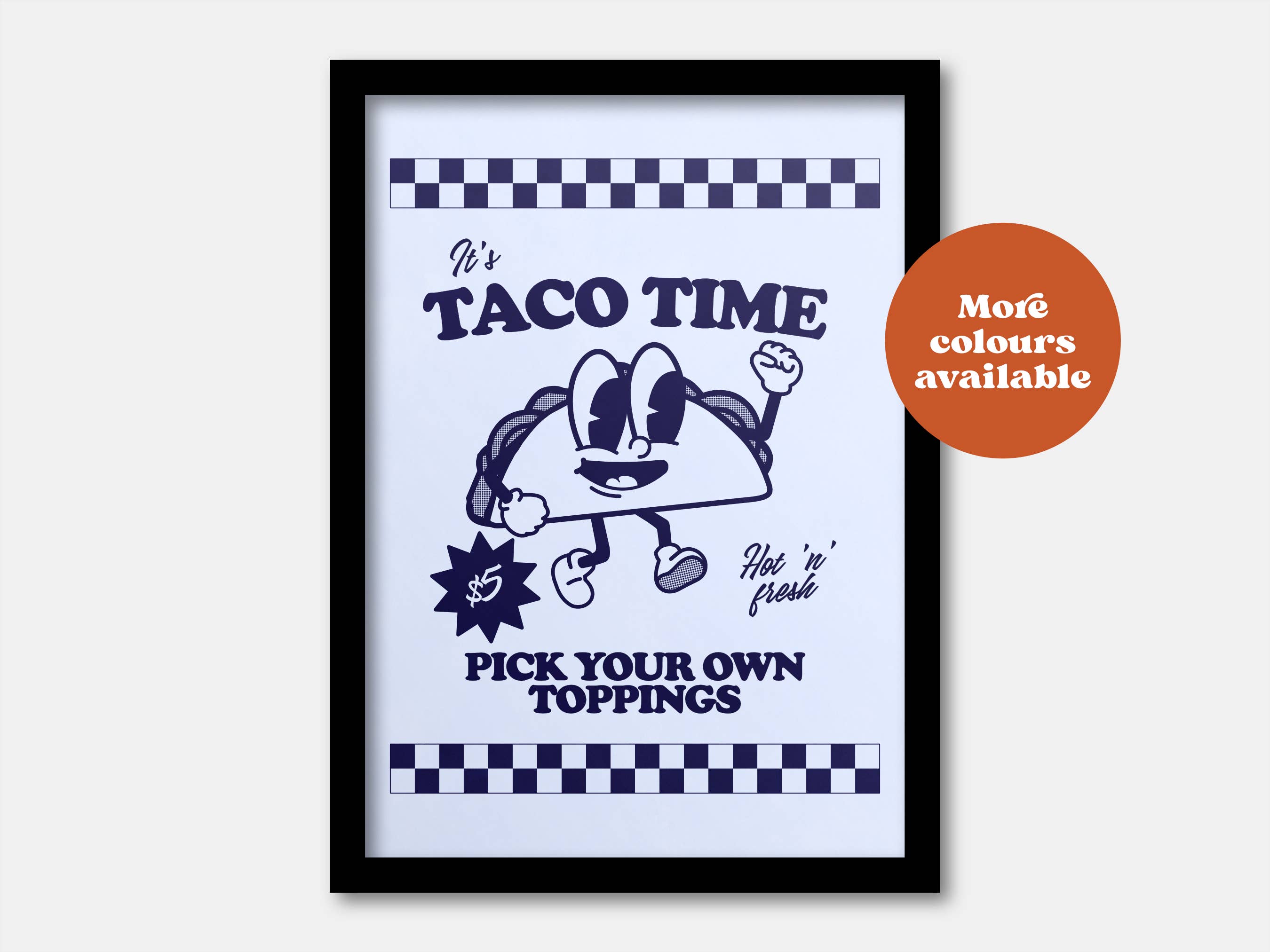 Lauren Beth Designs – wholesale Art print – Takeaway Taco Print1