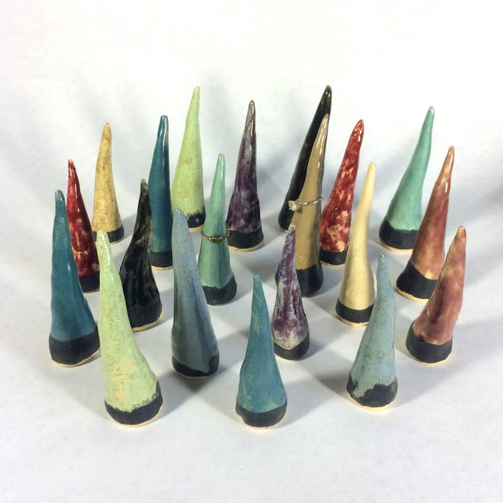 Ring Cones - ready to ship for wholesale by Katie Troisi Pottery