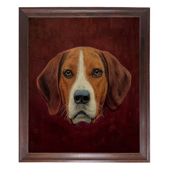 Madison Bay Co. - Historical Home Decor Reproductions - Wholesale Art Print - Fox Hound Vintage Portrait Painting Print on Canvas Wall Art26