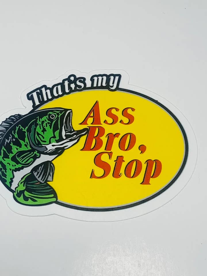 Funny Fishing Laptop Sticker Best Friend Birthday Gift for wholesale by Avenue Cute