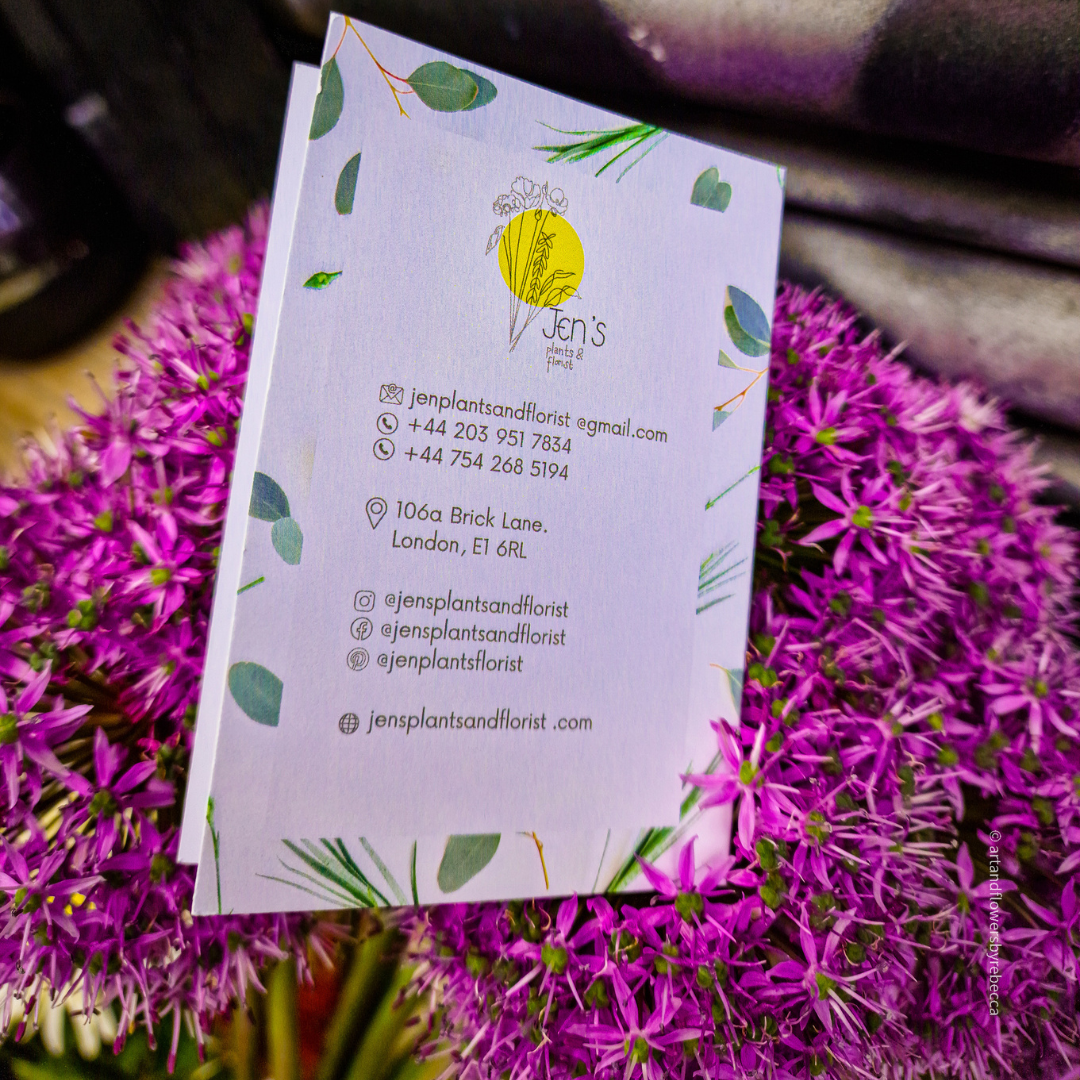 Florist Cards - Bespoke  for wholesale on Faire2