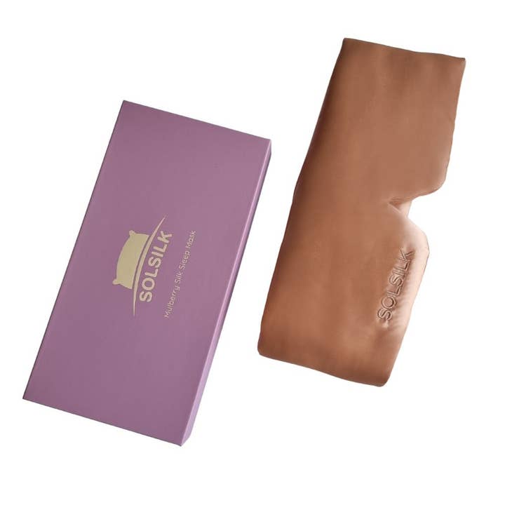 Euphoric Peach™ - 100% Pure Mulberry Silk Sleep Mask for wholesale by SolSilk