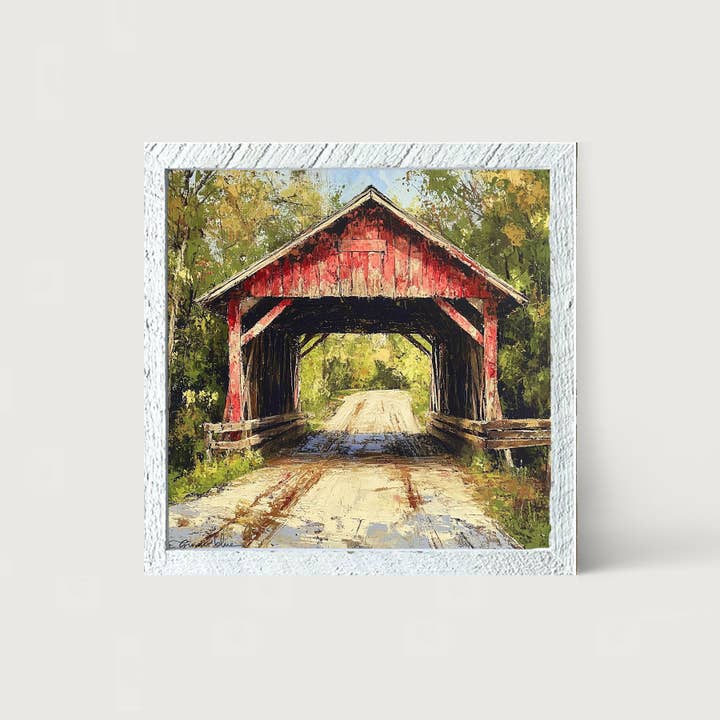 ginger blue - Wholesale Art Print - Covered Bridge10