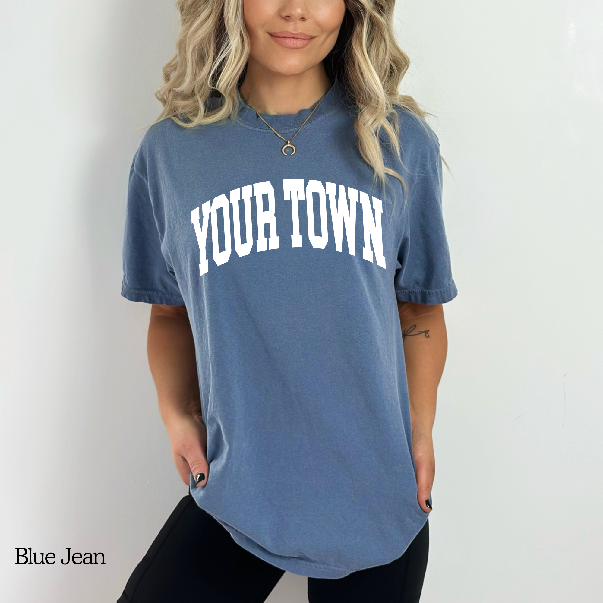 Faith & Life Christian Brands – Engroshandel T-shirt med print - Dame – Custom City Comfort Farver Heavyweight Hometown T-shirt13