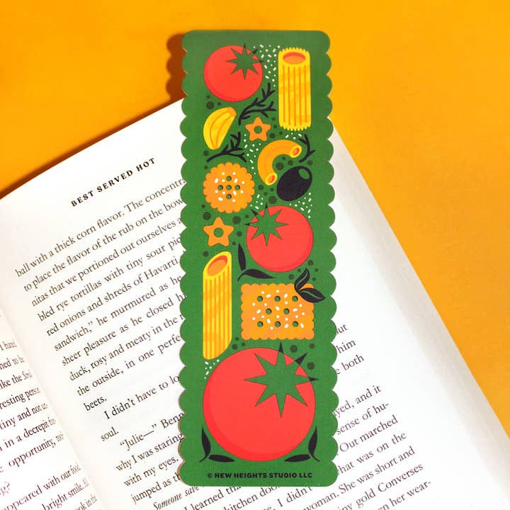 New Heights Studio - Wholesale Bookmark - Pasta Bookmark | Book Lovers Gift Idea, Cute Bookish Gifts4