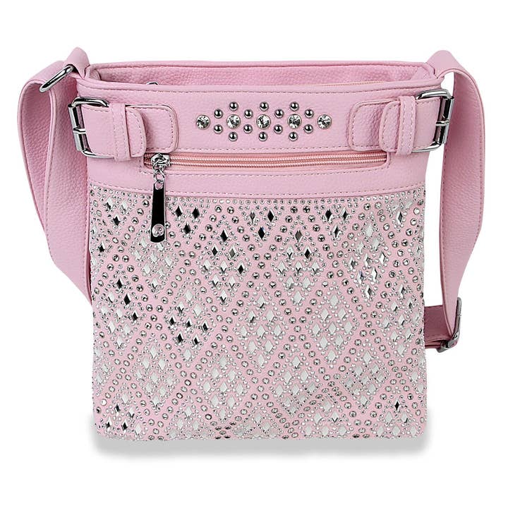 Handbag Express - Vente Sac à bandoulière – femme - Écharpe à bandoulière Diamond Bling9