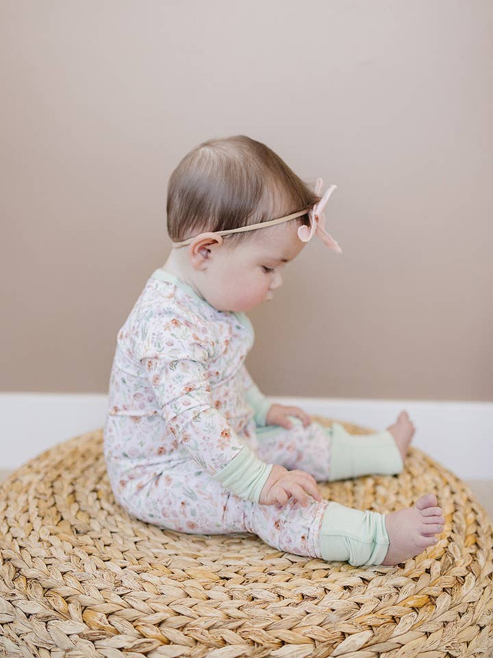 doodle & jack - Wholesale Jumpsuit - Baby - Wildflower Bamboo Zippy