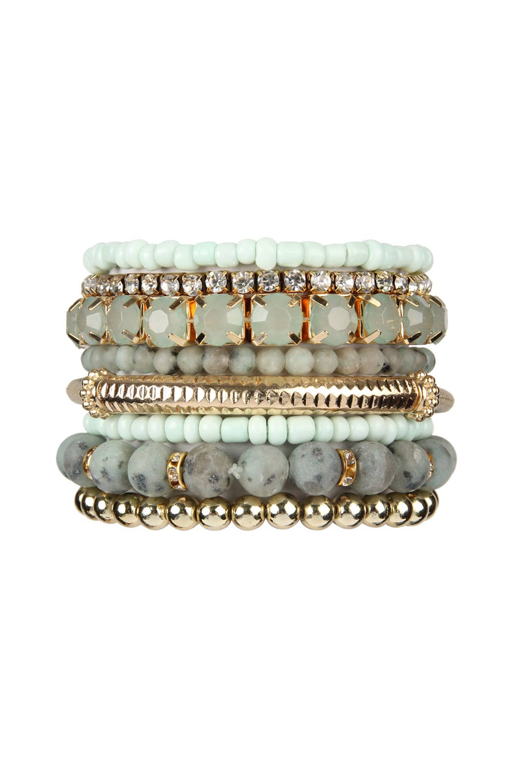 MYS Wholesale Inc - Wholesale Beaded Bracelet - Regular Size Stack-able Beads Bracelet Set3