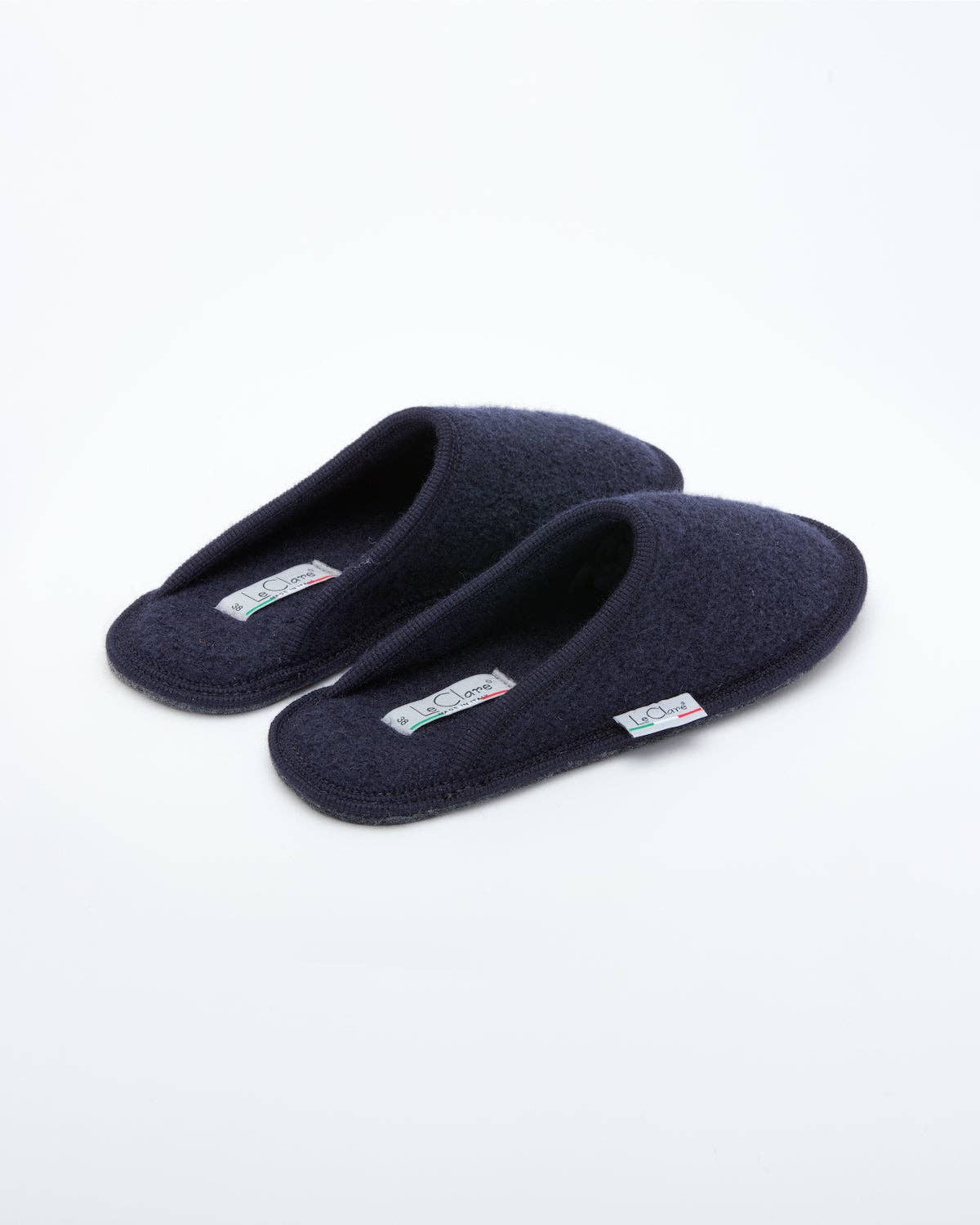 Le Clare - Wholesale Slippers - Women's - Women's Boiled Wool Stella Slipper Navy2