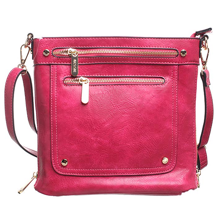 Bessie London - Venta al por mayor Bandolera - Mujer - BANDOLERA CON DOBLE BOLSILLO FRONTAL CON CREMALLERA26
