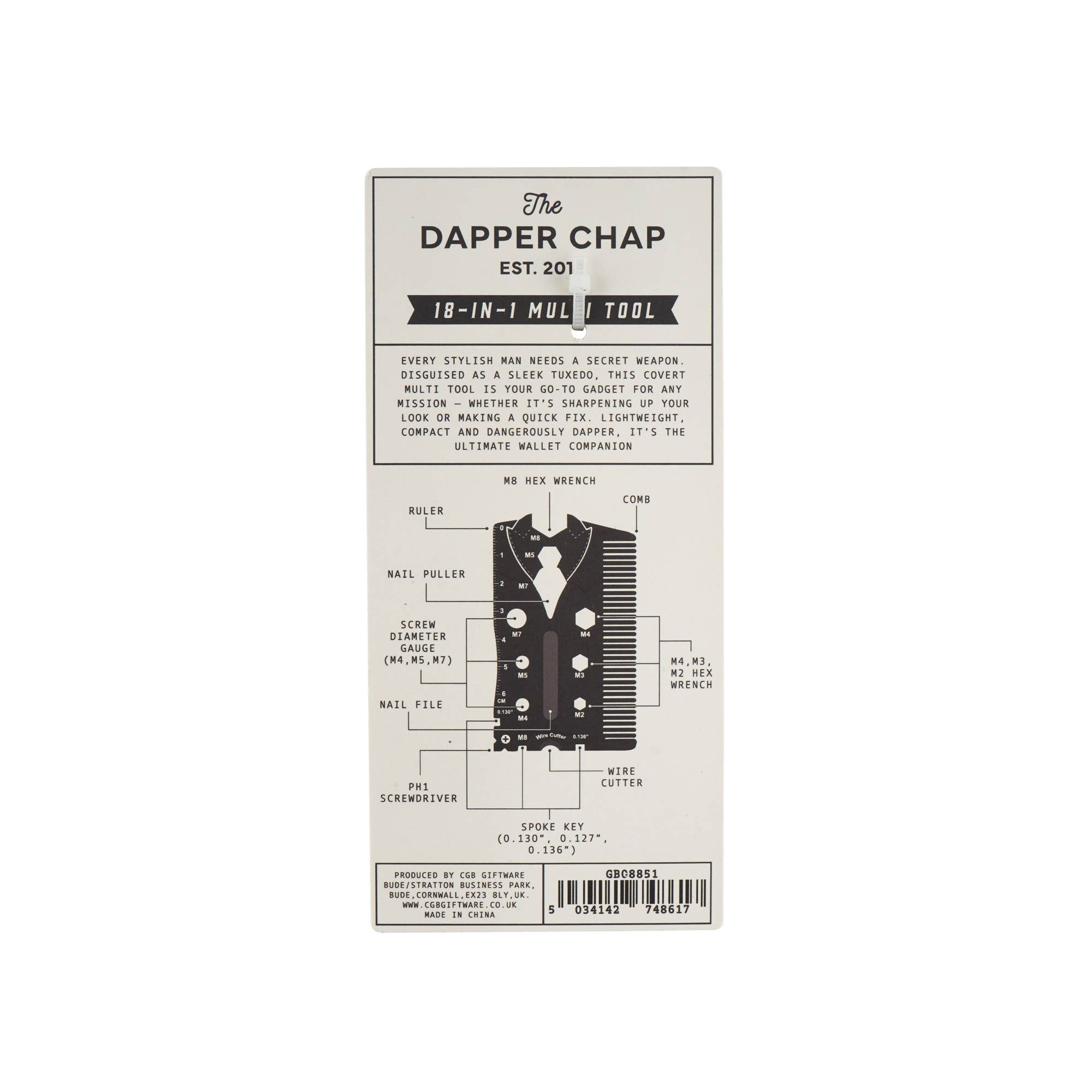CGB Giftware - Wholesale Handy tool - Dapper Chap 18-In-1 Tuxedo Multi Tool | Handy Tool2