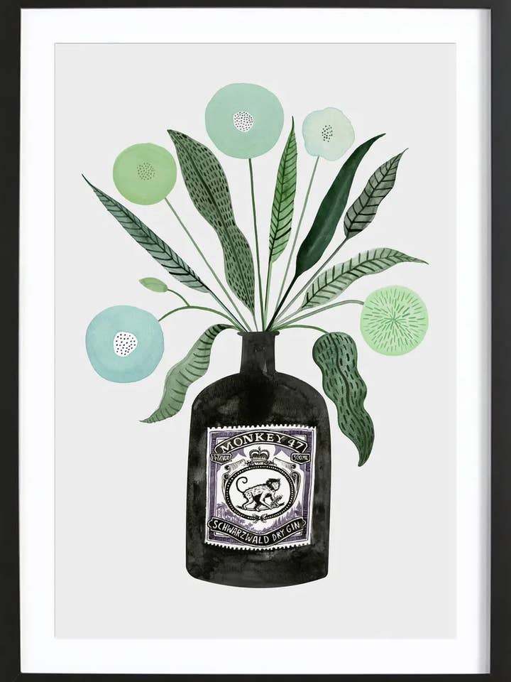 Poster encadré de qualité supérieure Ginspiration No.4 pour la vente par JUNIQE