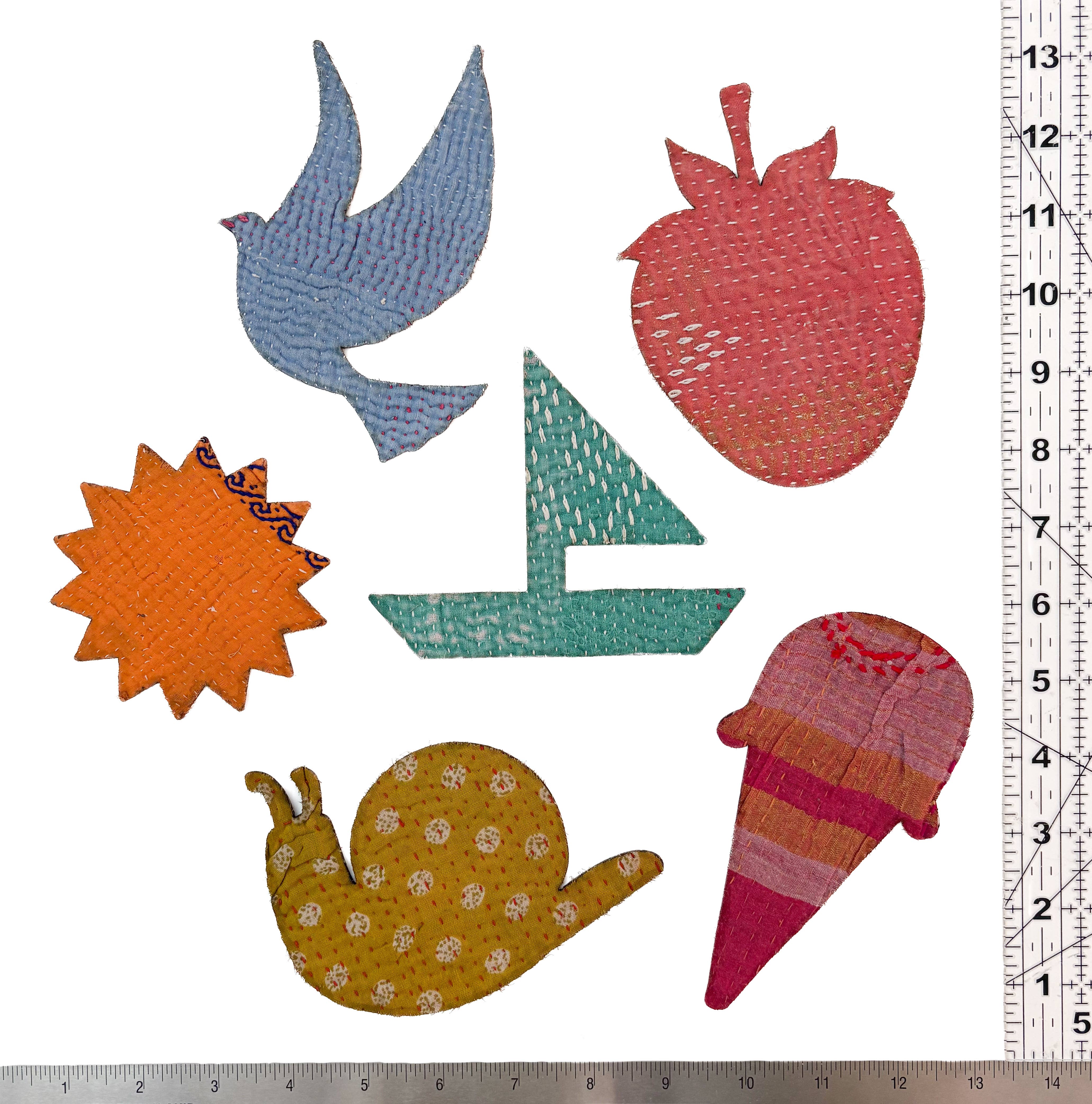 OTTO FINN - Venta al por mayor Parches - Parche Kantha Mediano para Planchar25