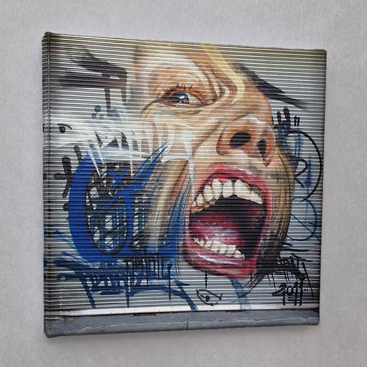 #01657 scream Street Art Canvas Print for wholesale by Eicie