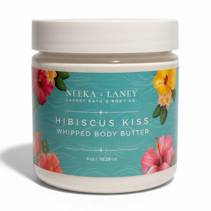 NEEKA + LANEY WHIPPED SHEA BUTTER HIBISCUS KISS 4oz for wholesale by NEEKA + LANEY