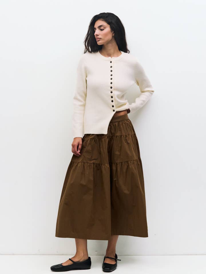MOD REF - Vendita all'ingrosso Gonna - Donna - La Gonna Esme | Gonna Midi Arricciata6