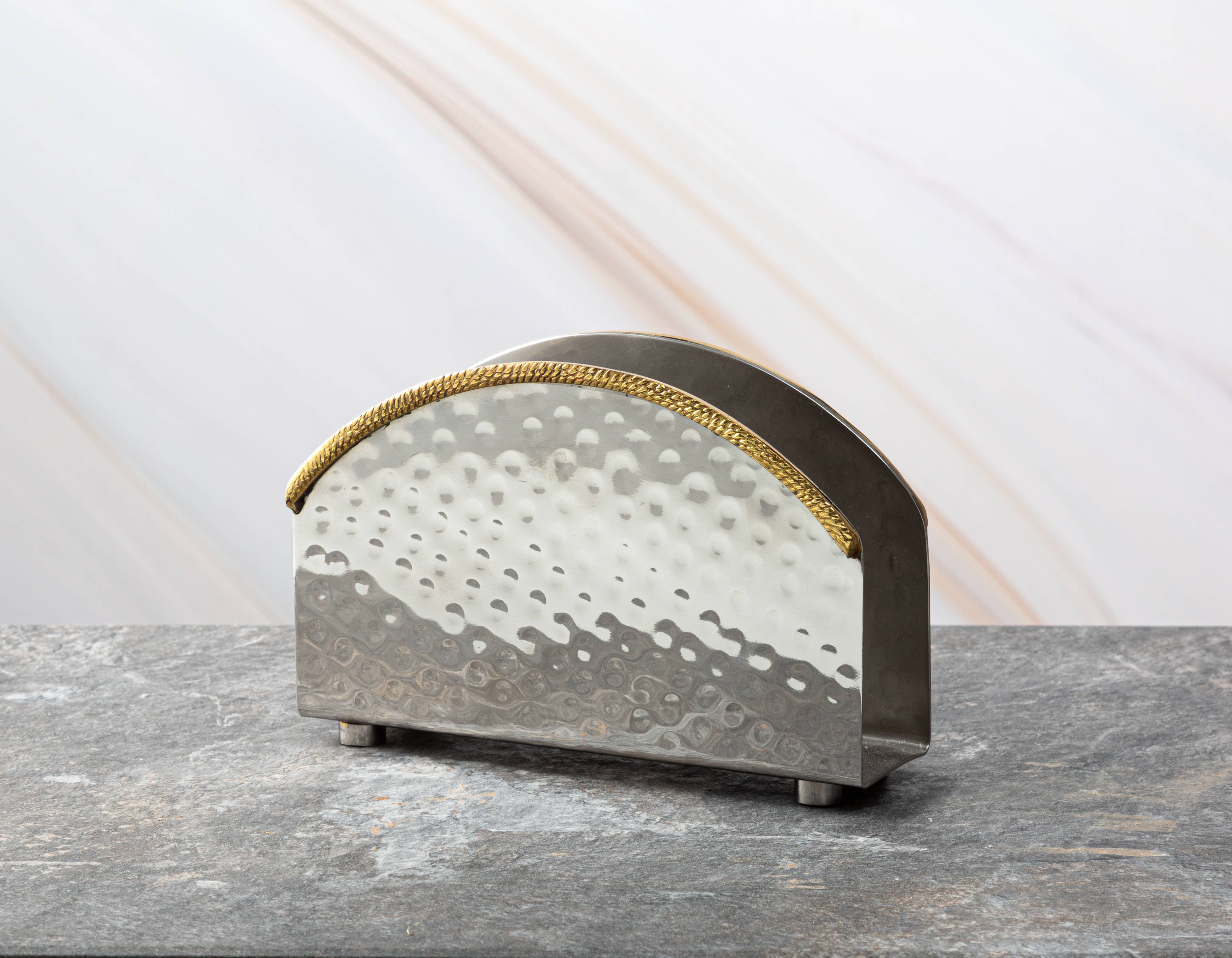 CLASSIC TOUCH DECOR INC. - Wholesale Napkin Holder - Napkin Holder - Gold/ Nickel2