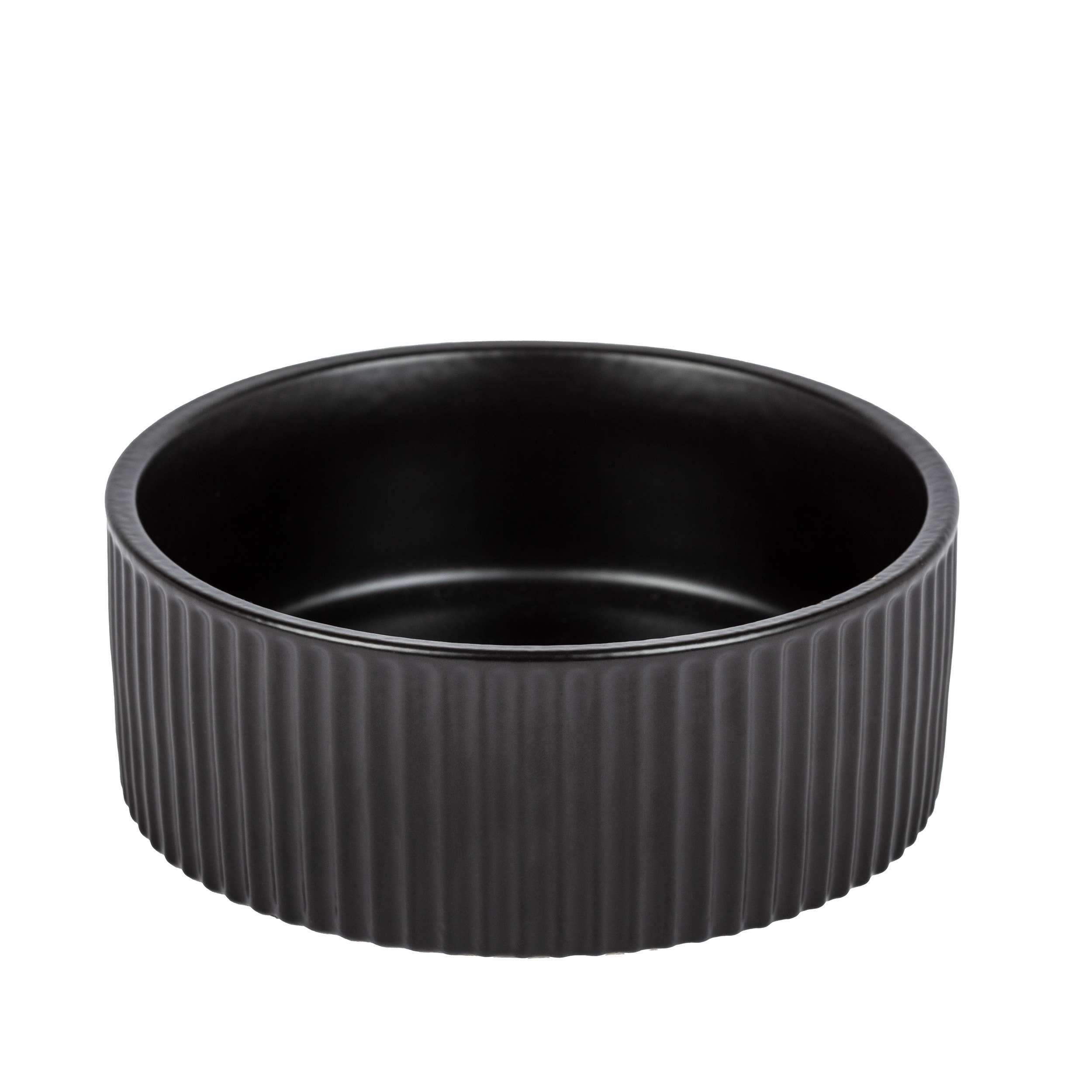 Park Life Designs - Wholesale Pet Bowl - Cat/Dog - JARDIN Ribbed Pet Bowl Collection – Modern Matte Exterior32