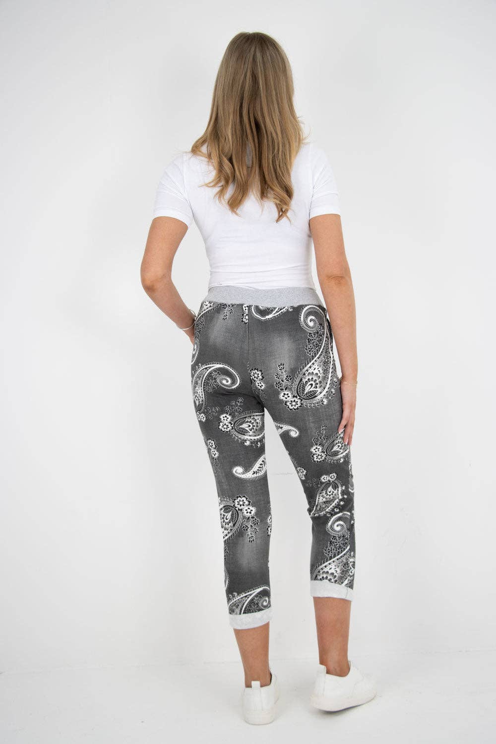 Miss Bold - Wholesale Pants - Women's - Italian Printed Cotton Ladies Trouser23