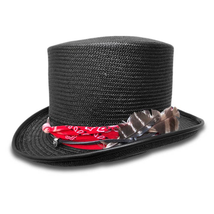 Free Fallin' - Straw Coachman Hat for wholesale by Cha Cha's House of Ill Repute