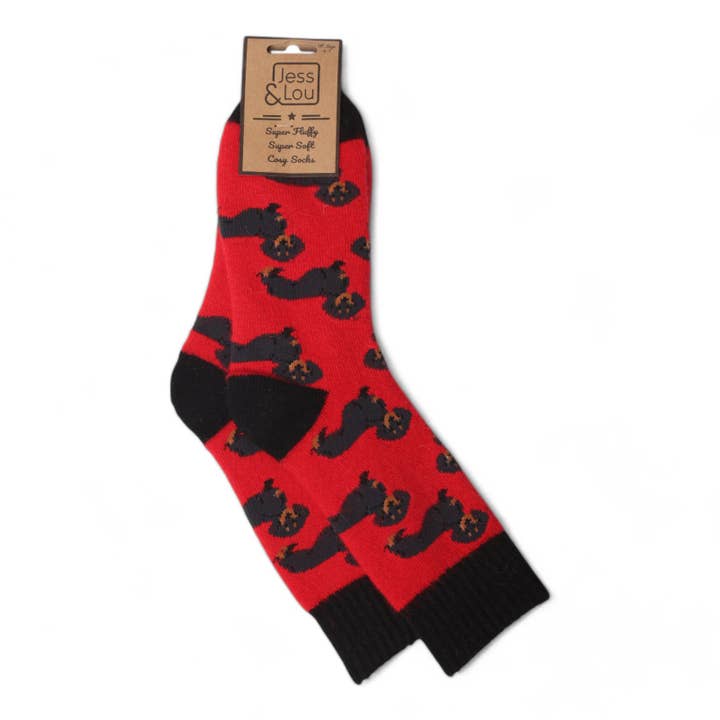 Jess & Lou - Venta al por mayor Calcetines - Mujer - Calcetines acanalados de teckel2