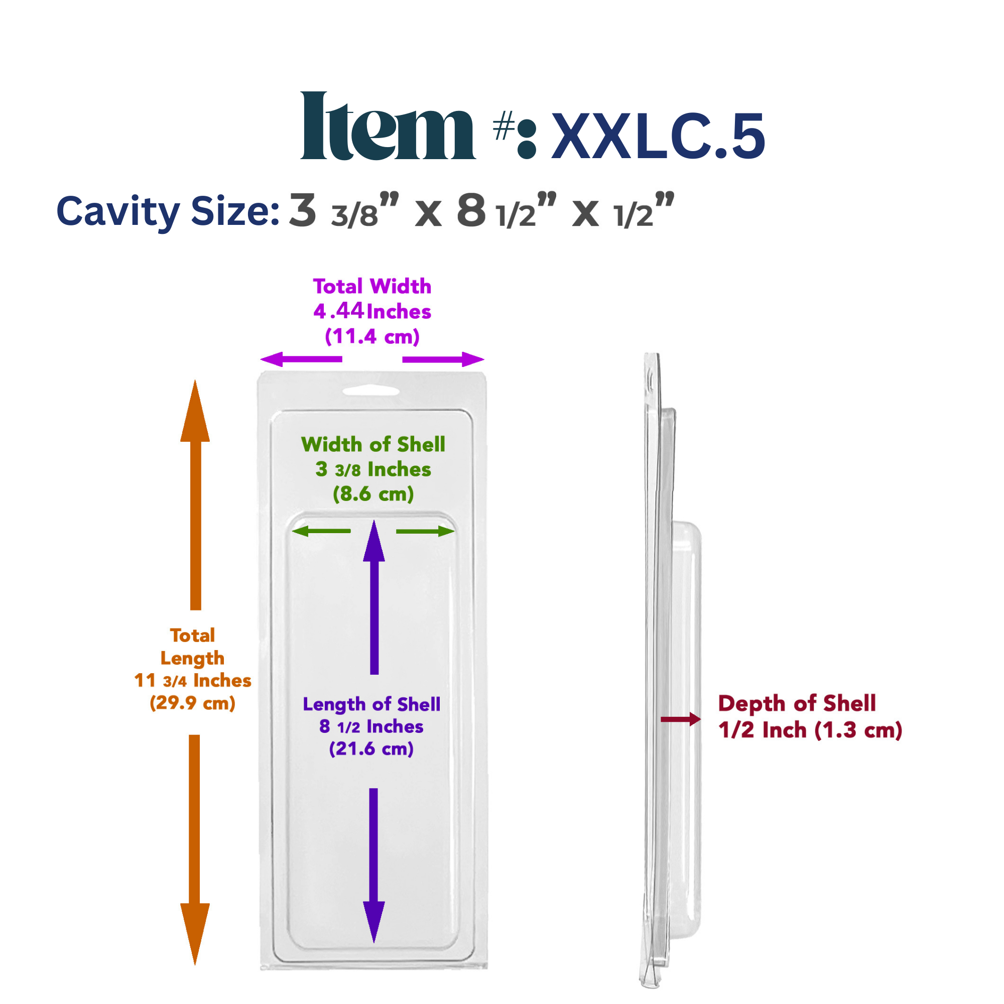 Vici Pack - Wholesale Retailer Display - Beauty & Wellness - Retail Display Clear Blister Packaging, Set of 25 16