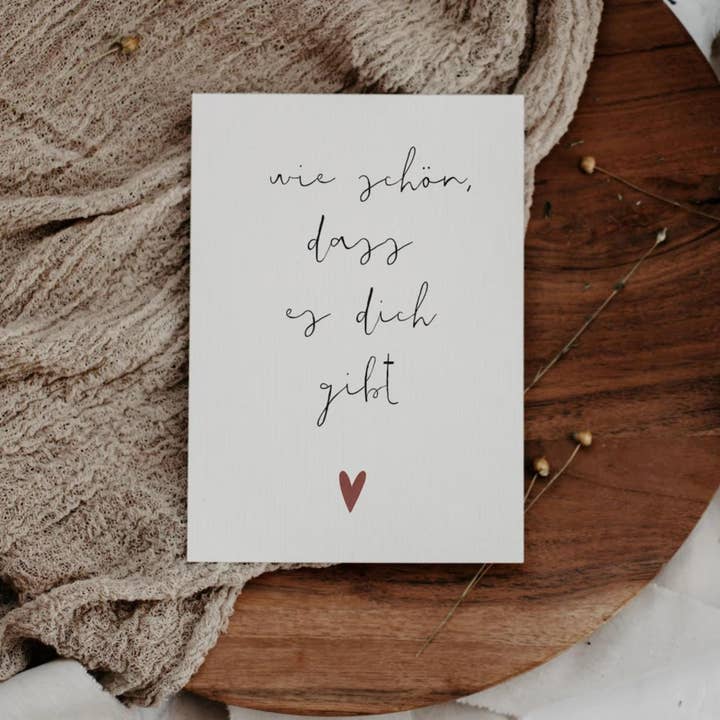 Postcard - how nice that you exist for wholesale by Tilda&Theo