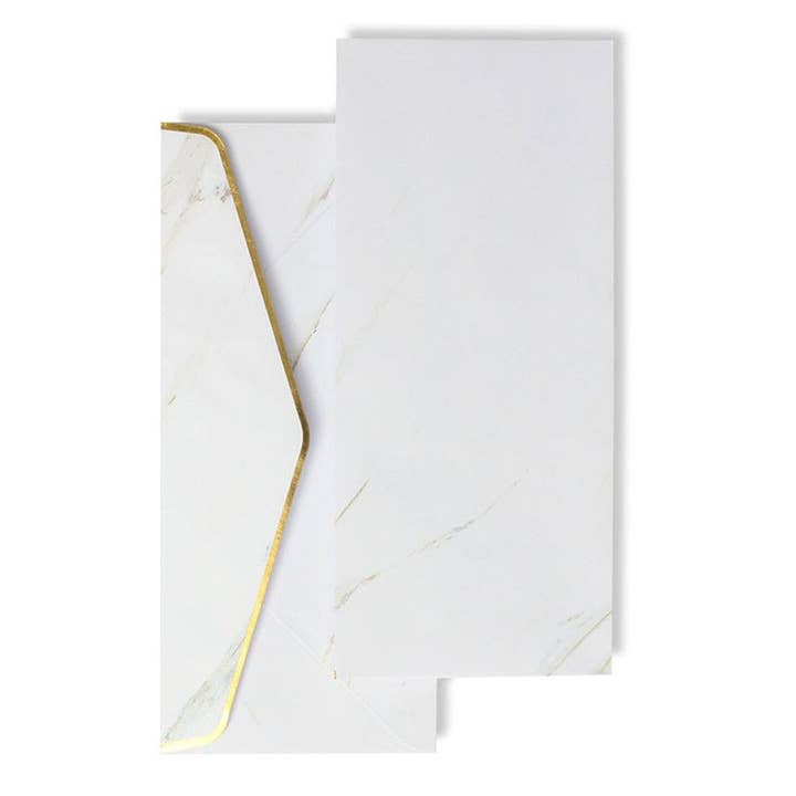 Marble & Gold Foil #10 Envelopes - 20 Count for wholesale by Gartner Studios