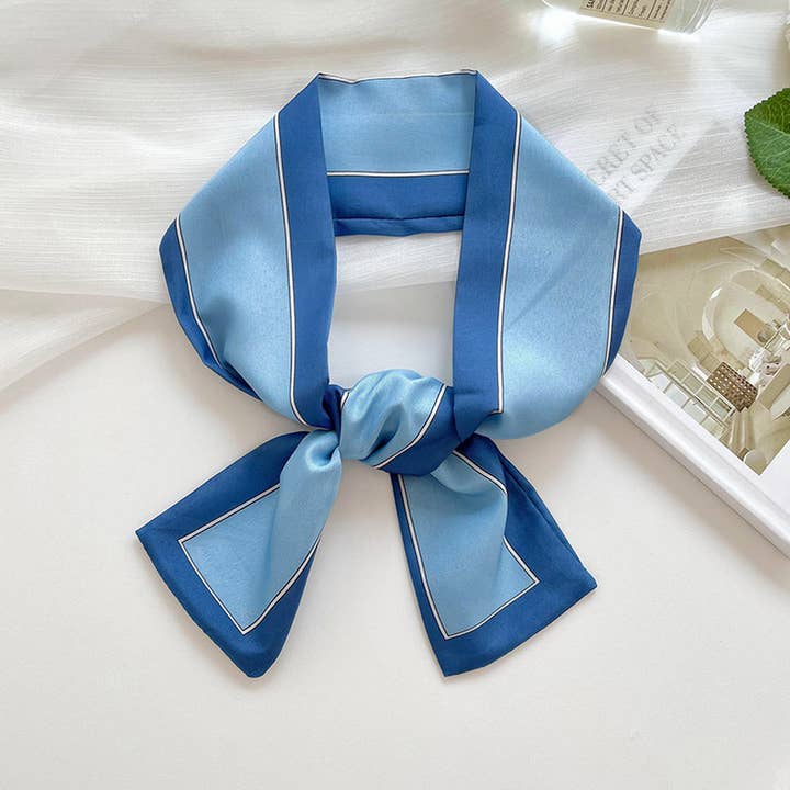 ACCITY - Wholesale Scarf - Women's - SOLID COLOR LONG DECORATIVE SILK SCARF HEADBAND_CWASC0726
